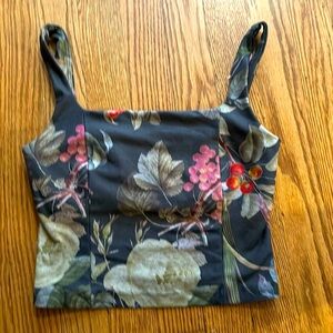 BEYOND YOGA Botanical Garden SoftMark Impress Cropped Tank - XS